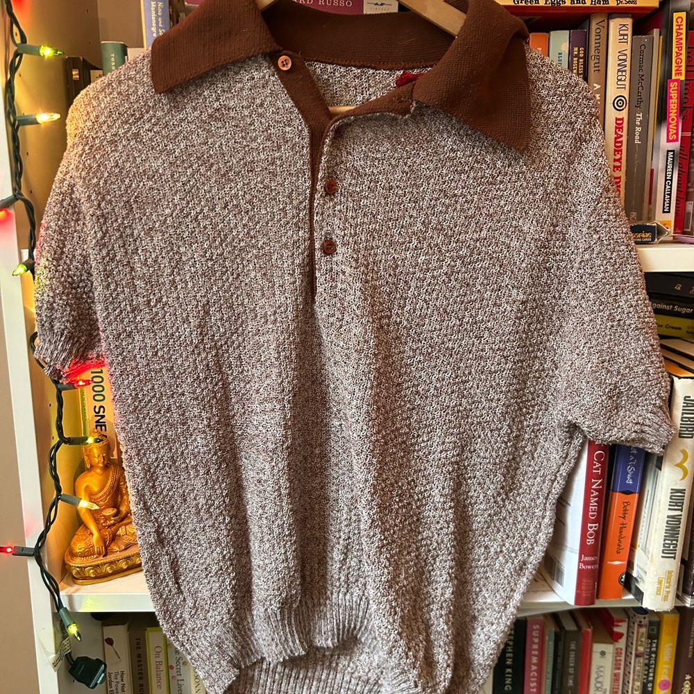 Brown and Cream Polo